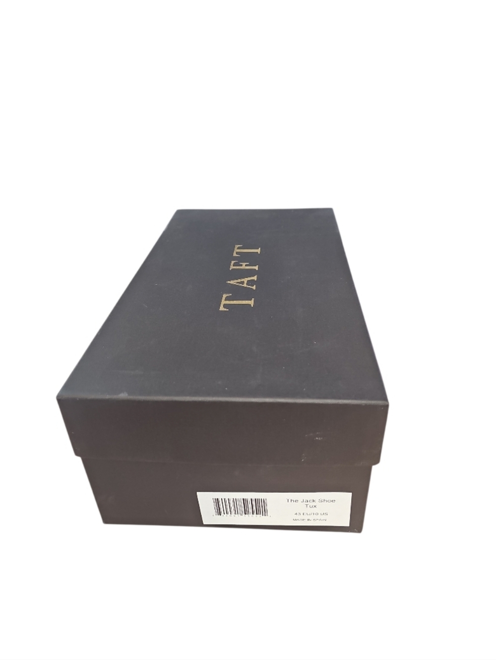 NEW TAFT Classic Black Men's Cap-Toe Oxford Dress Shoes - Picture 7 of 8